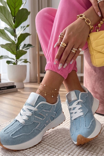 Denim platform sneakers Constanza 2