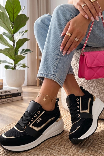 Black sneakers with hidden...