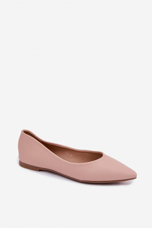 Pink Eco Leather Ballerinas Nelisa