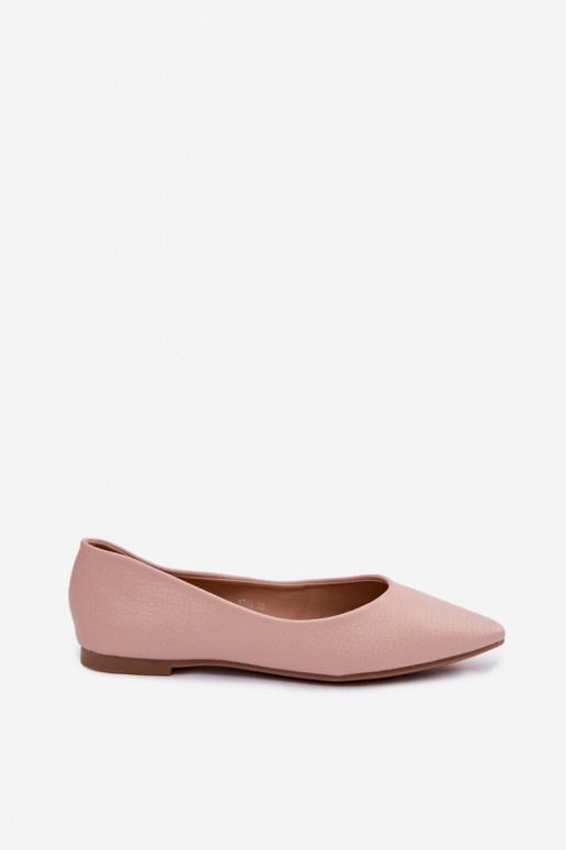 Pink Eco Leather Ballerinas Nelisa