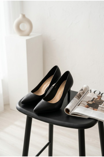 Eco Leather Heels Sergio Leone 1339 Black