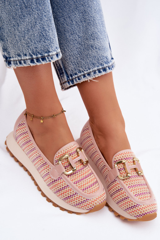 Slip On Sneakers with Gold Detail GOE TT2N4081 Pink