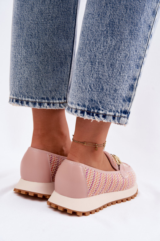 Slip On Sneakers with Gold Detail GOE TT2N4081 Pink