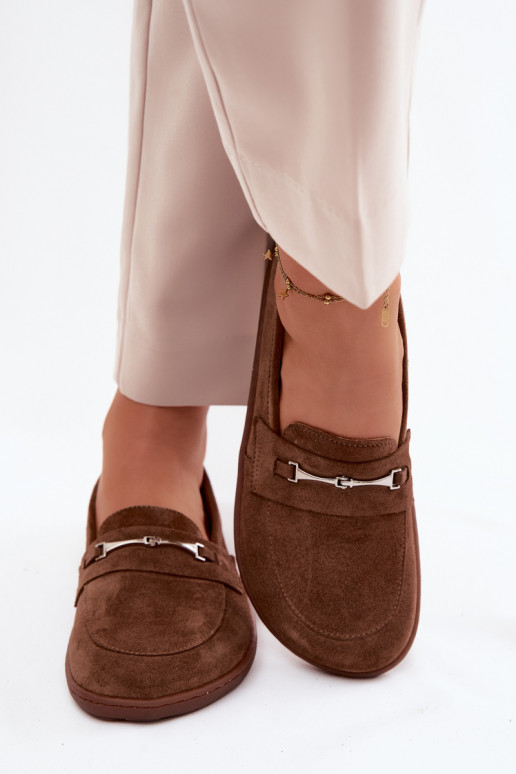 Mokasyny BarefootwithZamszu Zazoo 322 Brązowe