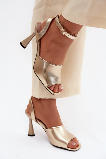 Women's High Heel Sandals Vinceza 62297 Gold