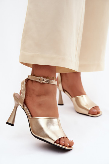 Women's High Heel Sandals Vinceza 62297 Gold 2