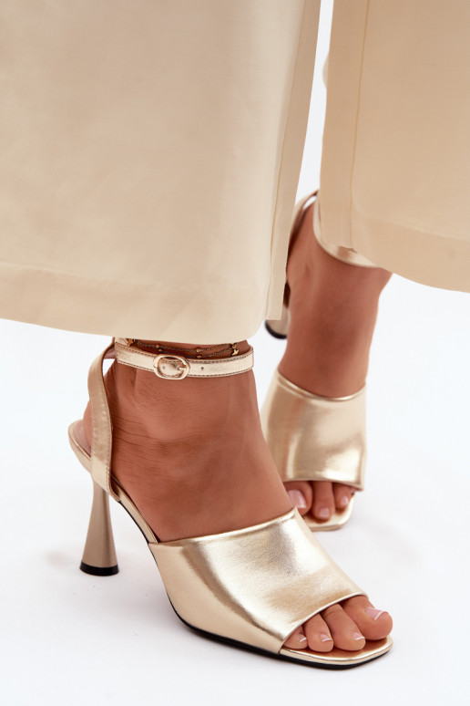 Women's High Heel Sandals Vinceza 62297 Gold