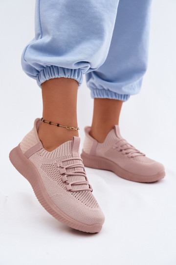 Różowe sneakersy wsuwane Olive