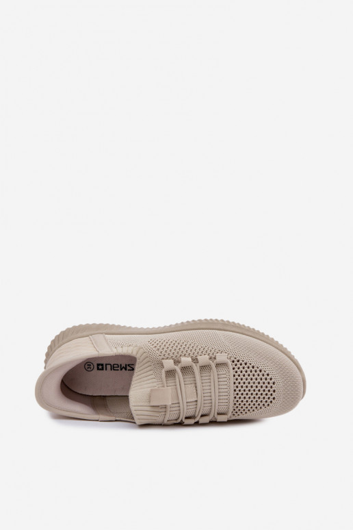 Sand-colored slip-on sneakers Olive