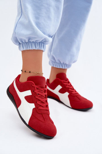 Red sneaker-style women's shoes Tai