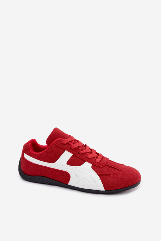 Raudoni sneaker modelio moteriški batai Tai