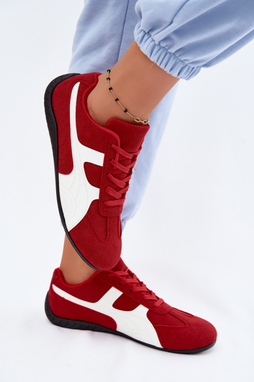 Red sneaker-style women's shoes Tai