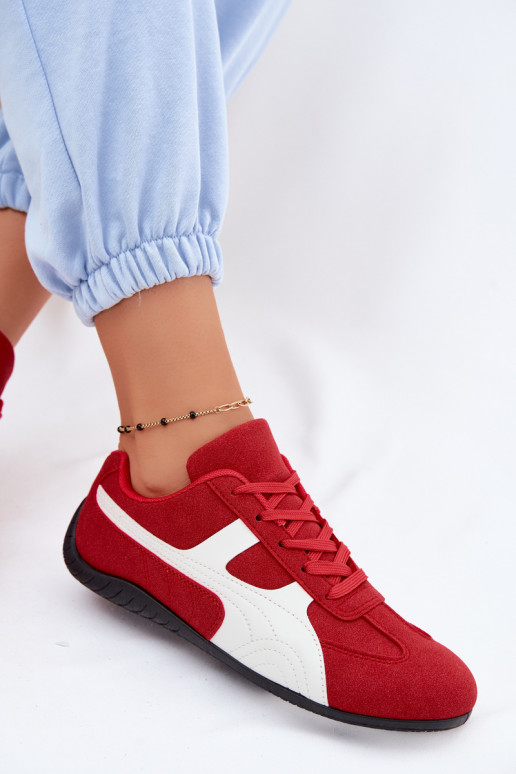 Red sneaker-style women's shoes Tai