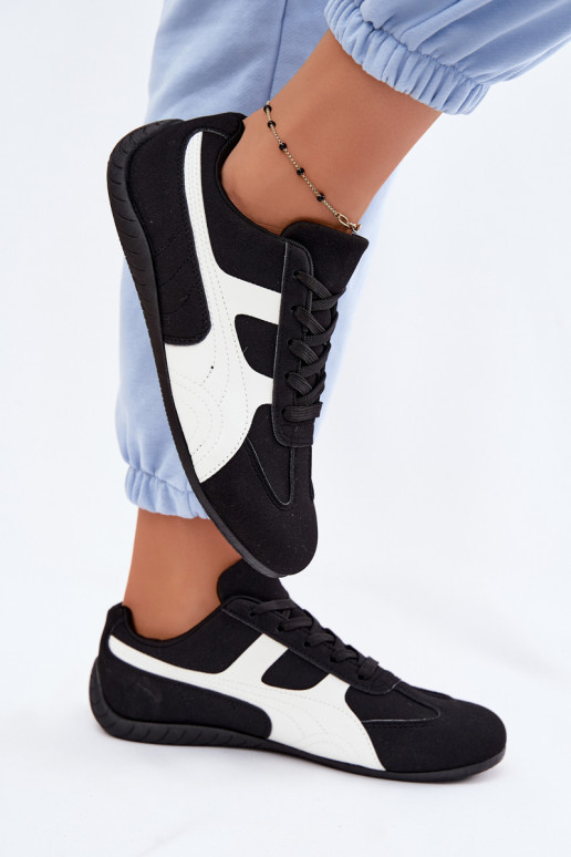 Sneakersy Damskie Czarne Maple