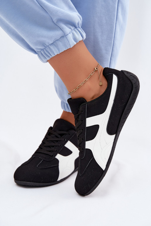 Black sneaker-style women's shoes Tai