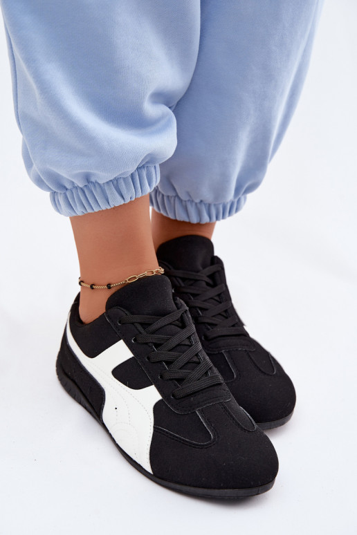 Czarne buty w stylu sneakersów dla kobiet Tai
