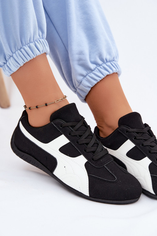 Juodi sneaker modelio moteriški batai Tai