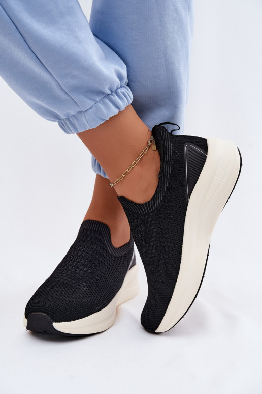 Sportowe buty wsuwane Kobbo 102424 czarne