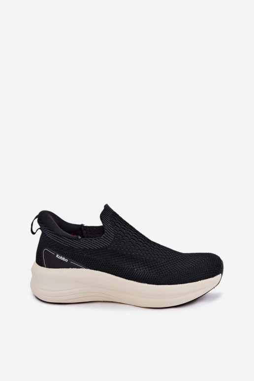 Women's Slip-On Sneakers Material Kobbo 102424 Black
