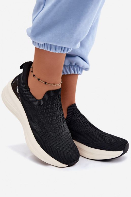 Women's Slip-On Sneakers Material Kobbo 102424 Black
