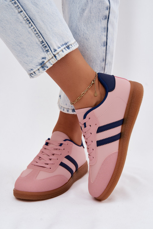 Różowe sneakersy Seabell