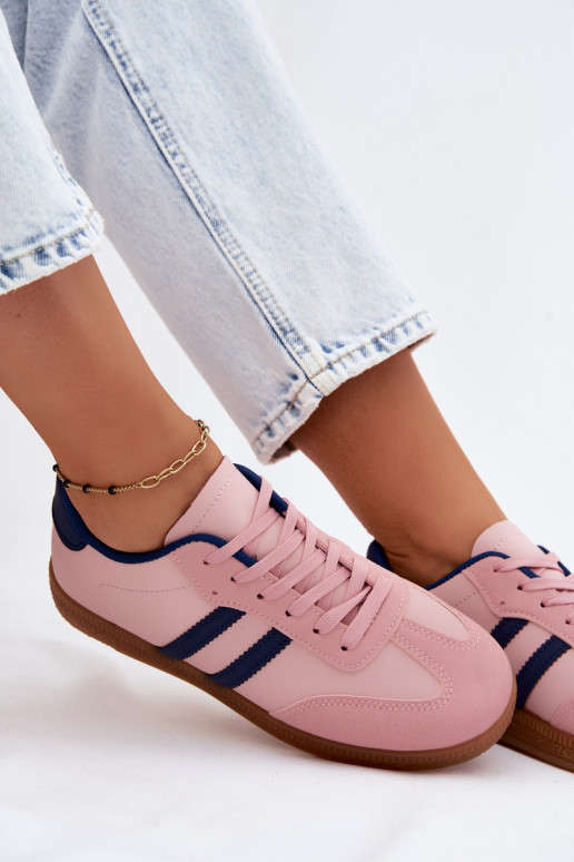 Różowe sneakersy Seabell