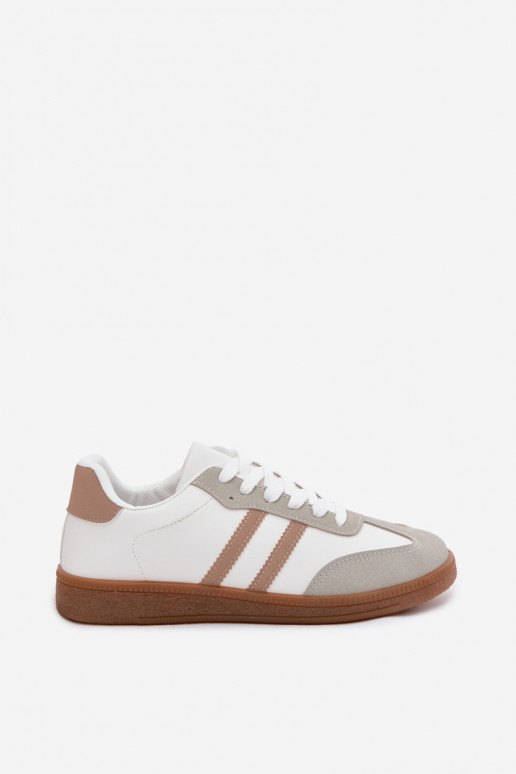 Women's White-Beige Sneakers Seabell