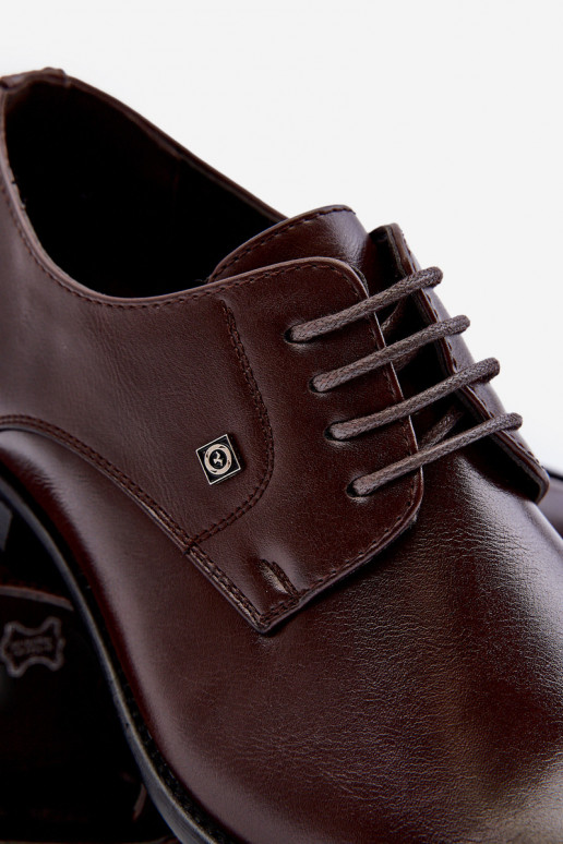 Men's elegant style shoes brown Jenavee