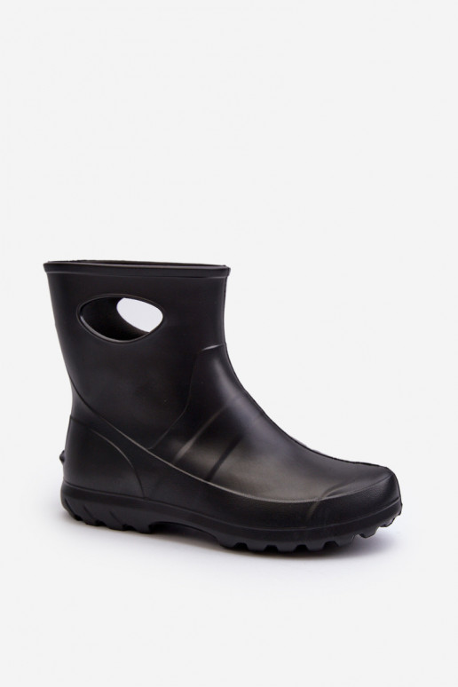 Women's waterproof rubber boots black LEMIGO GARDEN 752