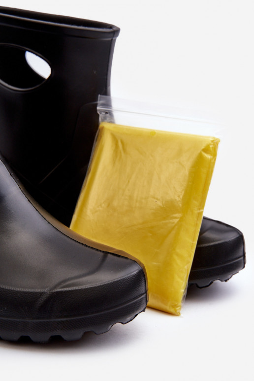 Women's waterproof rubber boots black LEMIGO GARDEN 752
