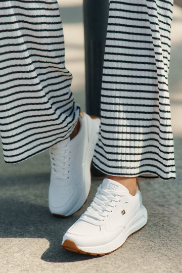 Lekkie Buty Sportowe Damskie Big Star RR274629 HI-POLY SYSTEM Białe 2