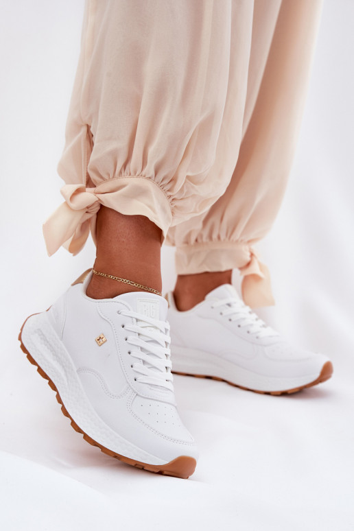 Lightweight Women's Sports Shoes Big Star RR274629 HI-POLY SYSTEM White