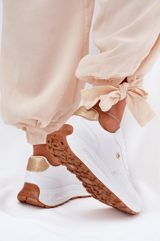 Lekkie Buty Sportowe Damskie Big Star RR274629 HI-POLY SYSTEM Białe