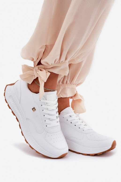 Lekkie Buty Sportowe Damskie Big Star RR274629 HI-POLY SYSTEM Białe