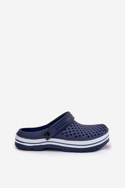 Lightweight women's dark blue slippers Ardanica