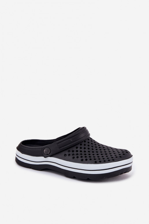 Lightweight black men's slippers Tai Turiravena