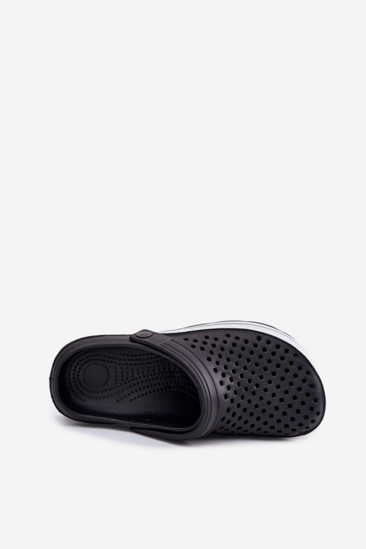 Lightweight black men's slippers Tai Turiravena