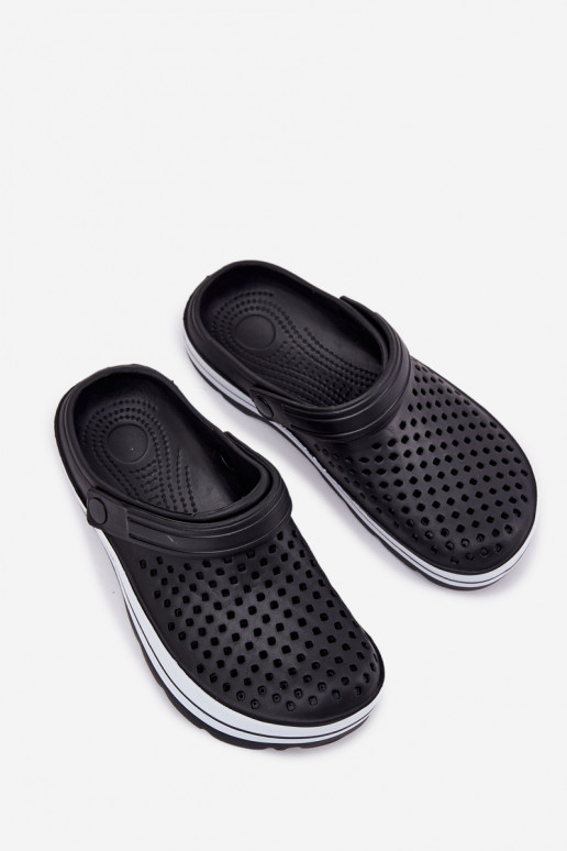 Men's Foam Slippers Black Maravena
