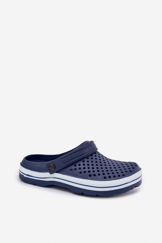 Lightweight dark blue men's slippers Tai Turiravena