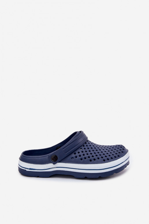 Lightweight dark blue men's slippers Tai Turiravena