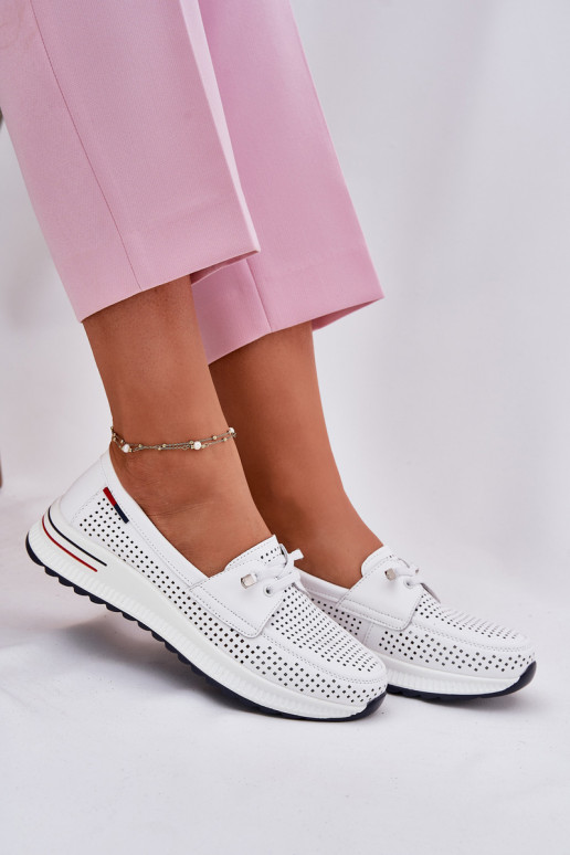 Women's white platform shoes Violeth