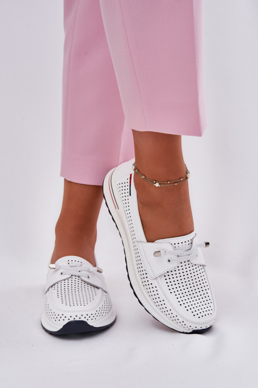 Women's white platform shoes Violeth