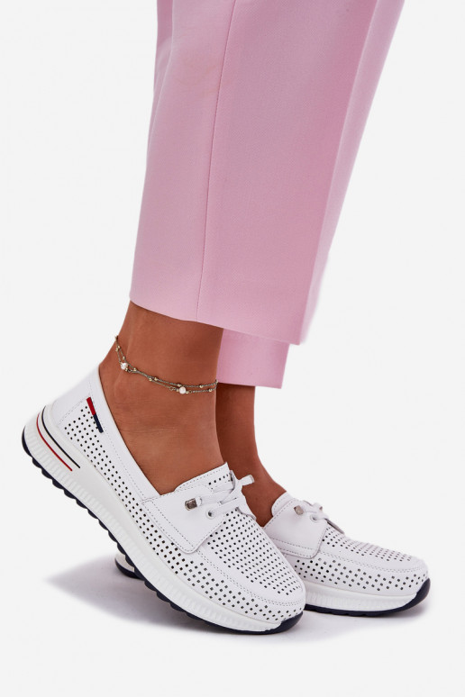Women's white platform shoes Violeth