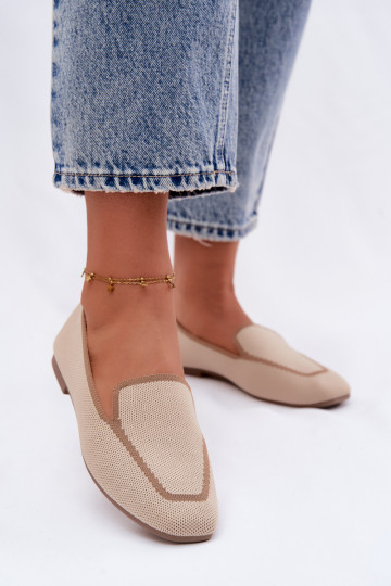 Textile moccasins sand Selisa 2