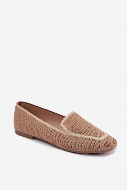 Textile moccasins brown Selisa