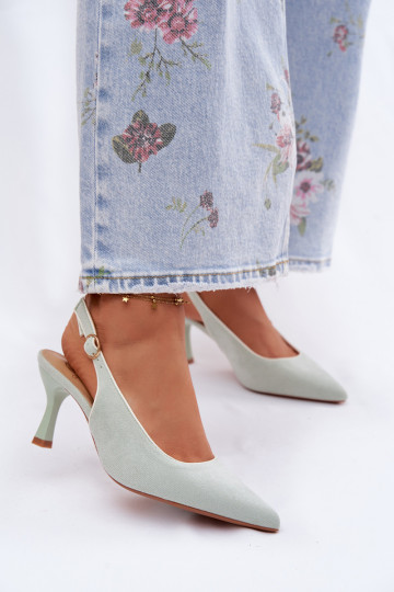 Women's High Heel Sandals With Trim Mint Relmira 2