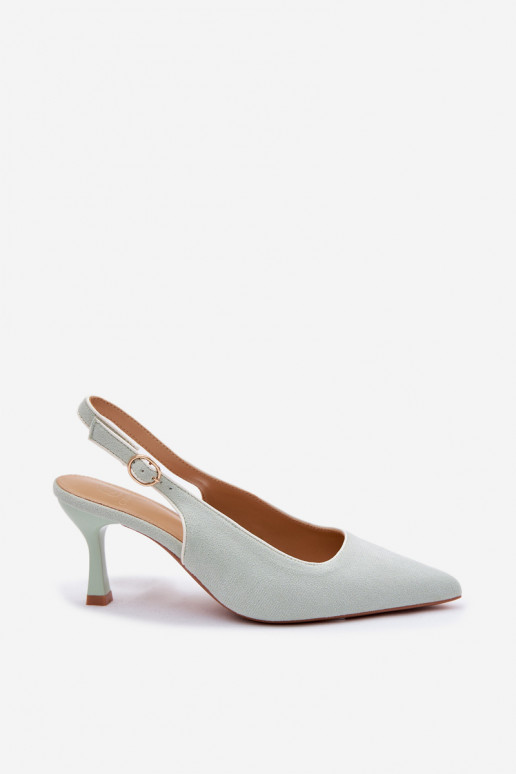 Women's High Heel Sandals With Trim Mint Relmira