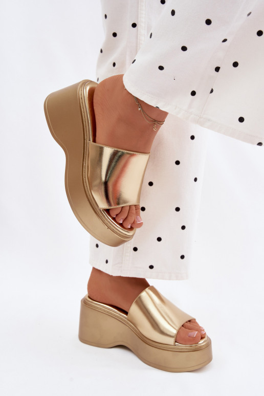 Women's Wedge Sandals Gold Virelia