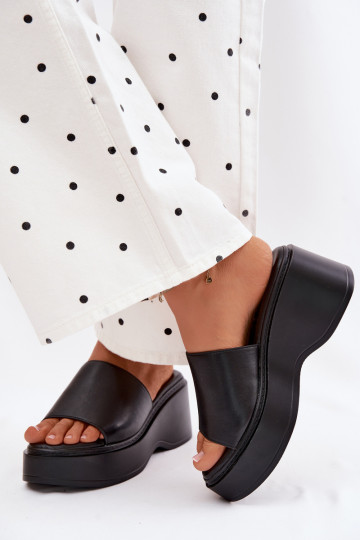 Women's Platform Black Sandals Virelia 2