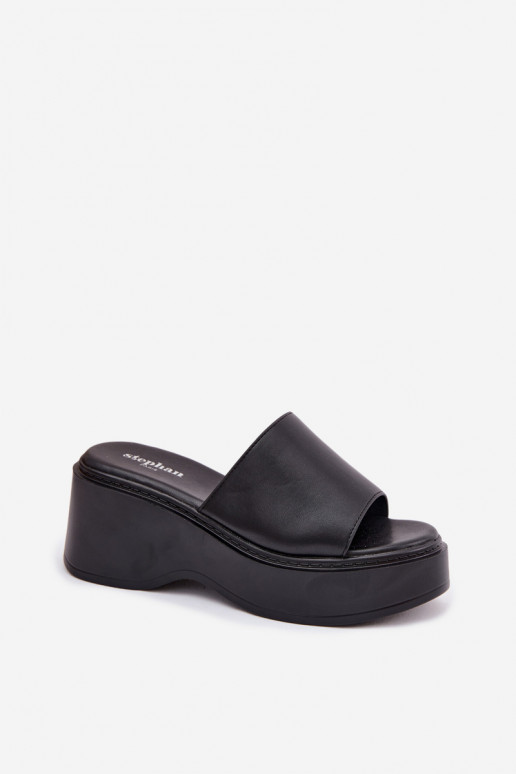 Women's Platform Black Sandals Virelia